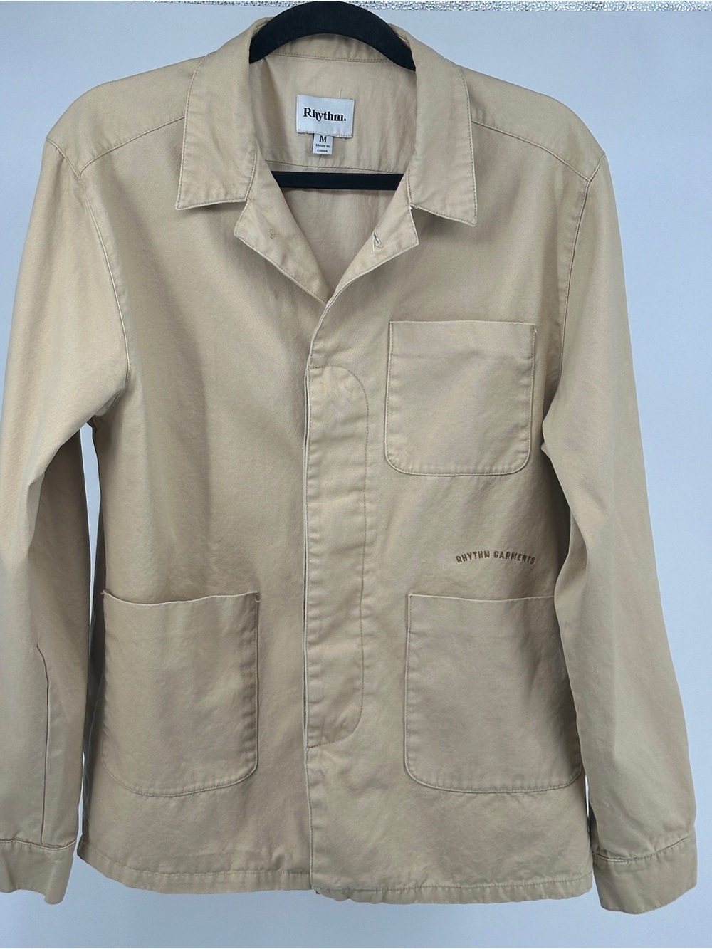 Rhythm Women’s Medium Canvas Beige Worker Utility Barn Jacket